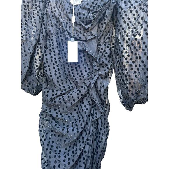 ASTR THE LABEL Athens Dress in Black Burnout. Size:S - Picture 2 of 6